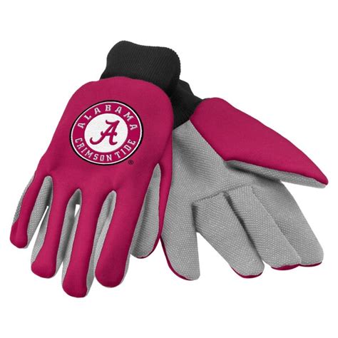 Men's Alabama Crimson Tide Colored Palm Utility Gloves | Official Alabama Crimson Tide Store