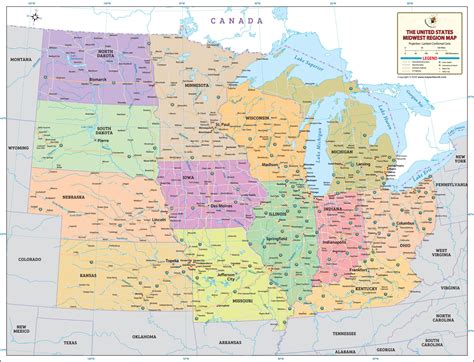 [Us Map Midwest Region] united states regions map. land and water of the midwest region climate ...