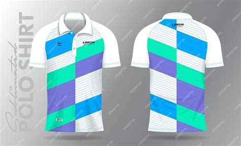 Premium Vector | Sublimation polo shirt mockup template design