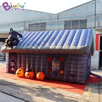 Custom Inflatable Haunted House Maze With Led Lights For Halloween Decoration Giant 6x2.8x3.26 ...