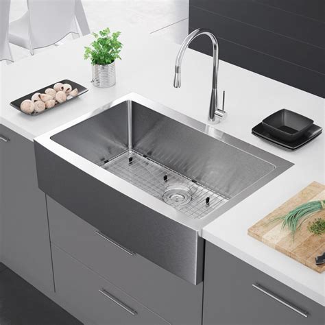 Stainless Steel Single Bowl Apron Farmhouse Kitchen Sink – Juameno.com