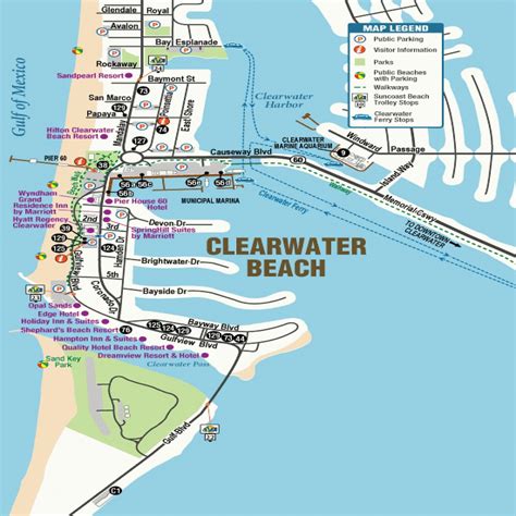 Map Of Clearwater Florida Beaches - Printable Maps