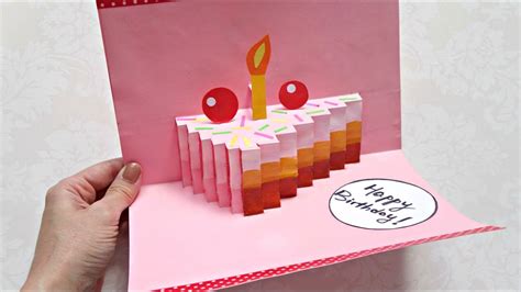 DIY Pop Up Card Birthday Cake | Pop-Up Card Tutorial | Maison Zizou | Card tutorial, Birthday ...