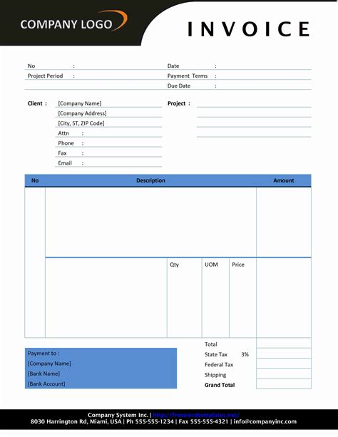 Invoice template in word download - snetpag