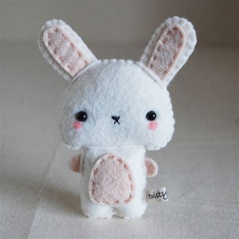 Kawaii Bunny Plush by twistyfishies on Etsy