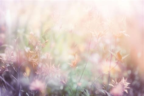 Premium AI Image | Field colorful blooming flower in pastel color for background Created with ...