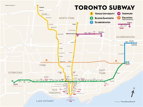 Toronto New Subway Line Map