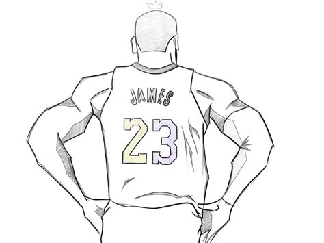 Lebron James La Lakers Coloring Page Coloring Pages