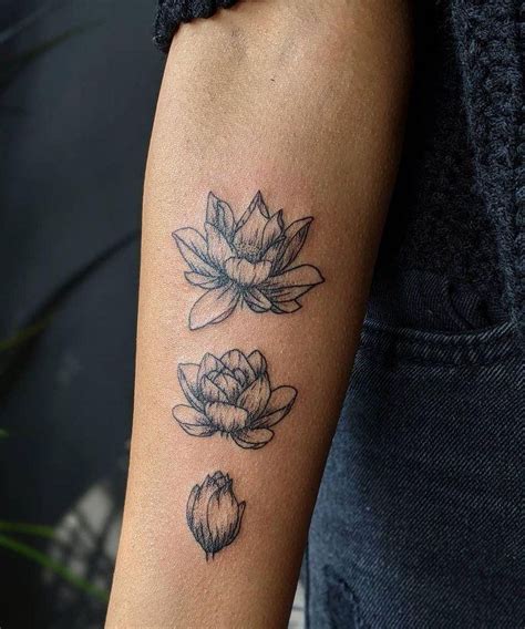 40+Amazing Water Lily Tattoo Designs with Ideas and Meaning - Body Art Guru