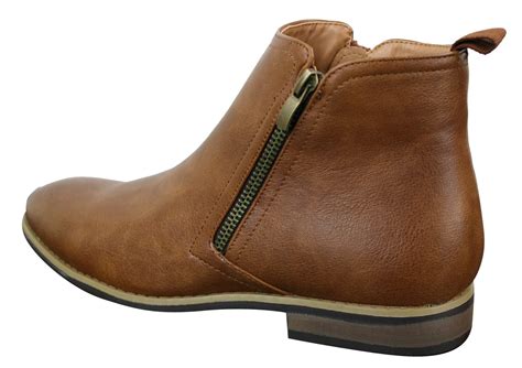 Mens PU Leather Zip-Up Ankle Boots | Happy Gentleman