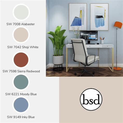 Seven Great Paint Colors For The Home Office Bsd Interior Design Studio