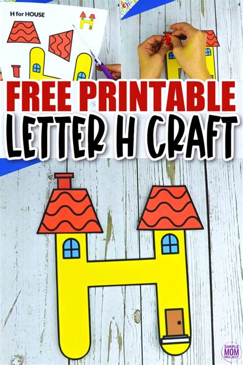 Free Printable Letter H Craft Template - Simple Mom Project | Letter h crafts, Free printable ...