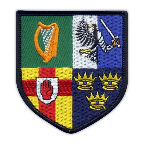 Provincial Arms of Ireland – four provinces | Patchsy – Best Quality Custom Embroidered Patches