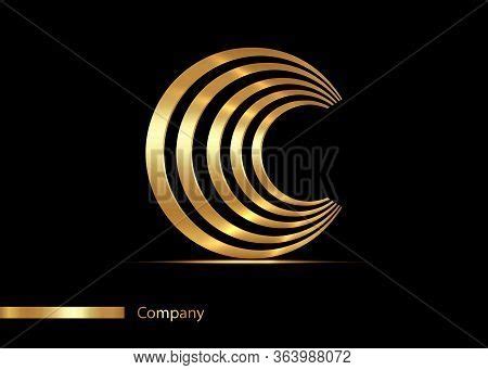 Letter C Gold Logo Vector & Photo (Free Trial) | Bigstock