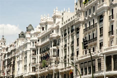 Madrid Architecture on Buildings Facade - Spain Stock Photo - Image of madrid, landmark: 92608216