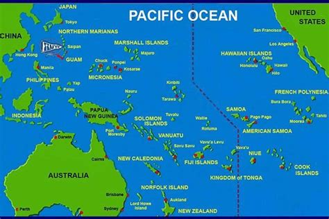 PACIFIC OCEAN ISLANDS | Pacific ocean, South pacific, Guam