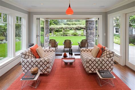 Gray and Orange Color Inspiration {Evolution of Style} | Sunroom designs, Sunroom furniture ...