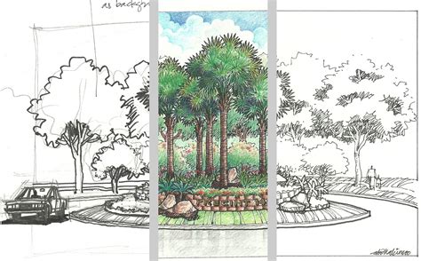 Landscape Design Sketches at PaintingValley.com | Explore collection of Landscape Design Sketches