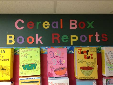 10 Perfect Cereal Box Book Report Ideas 2024