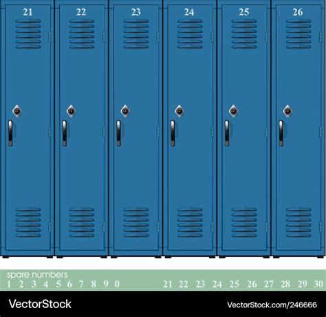 School lockers Royalty Free Vector Image - VectorStock