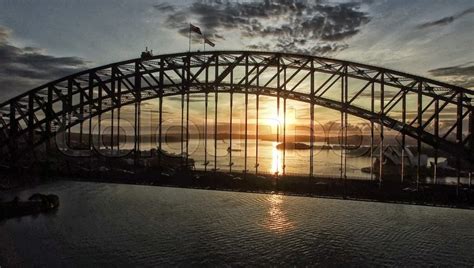 Sydney Harbour Bridge at sunrise, ... | Stock image | Colourbox