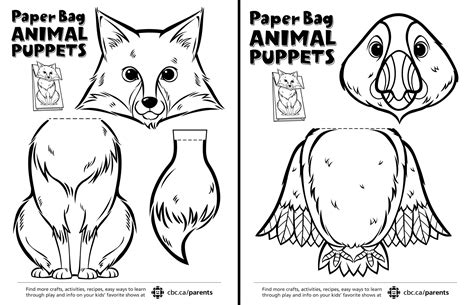 Printable Paper Puppets Templates - Printable World Holiday