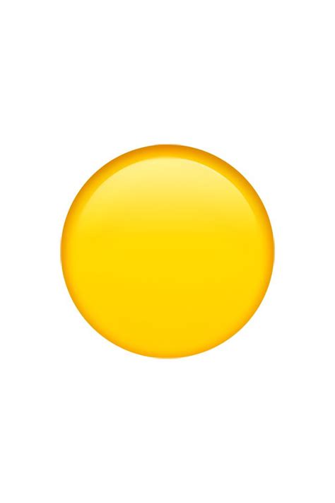 🟡 Yellow Circle Emoji | Emoji, Apple coloring, Ios emoji