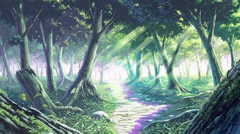 Anime Forest Wallpapers - Top Free Anime Forest Backgrounds - WallpaperAccess