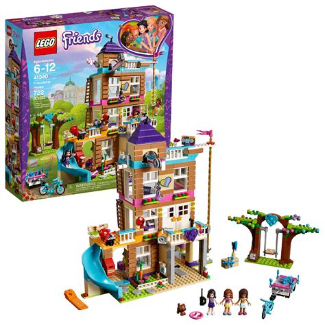 LEGO Friends Friendship House 41340 4-Story Building Set (722 Pieces) - Walmart.com