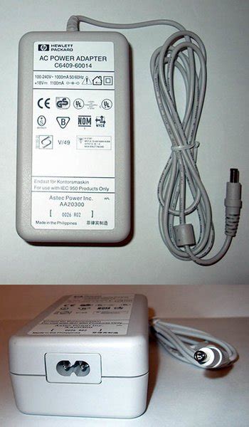 HP DeskJet 710C 720C 810C 825C 830C 840C 880C 940C 960C 6620 AC/DC Power Adapter | OmniBooks