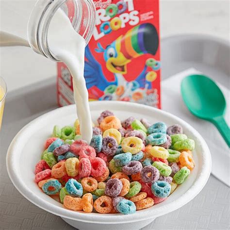 Kellogg's Froot Loops Cereal Single-Serve Box 0.95 oz. - 70/Case | Froot loops, Tasty ...