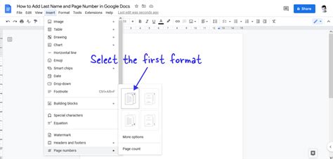 How to Add Last Name and Page Number in Google Docs