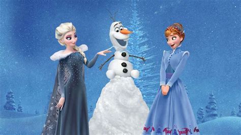 Olaf's Frozen Adventure Anna Elsa Wallpaper