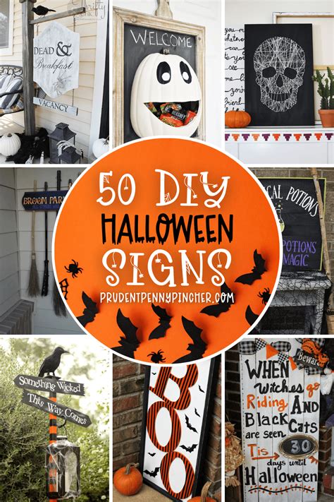 50 DIY Halloween Signs - Prudent Penny Pincher