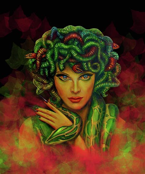 Medusa - Greek Mythology Painting by Richa Malik - Fine Art America