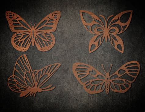 Laser Cut Butterfly Wall Hanging Template Cut Out Wood CNC | Etsy