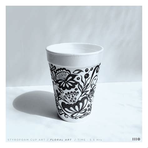 STYROFOAM CUP ART (DRAWING) on Behance