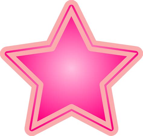 Pink Star Clip Art at Clker.com - vector clip art online, royalty free & public domain