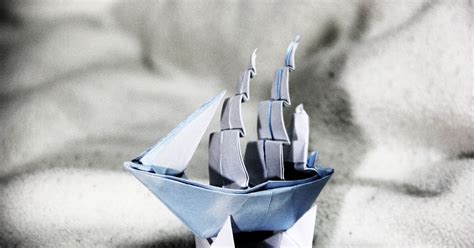 El arte del Origami: Full-rigged Ship