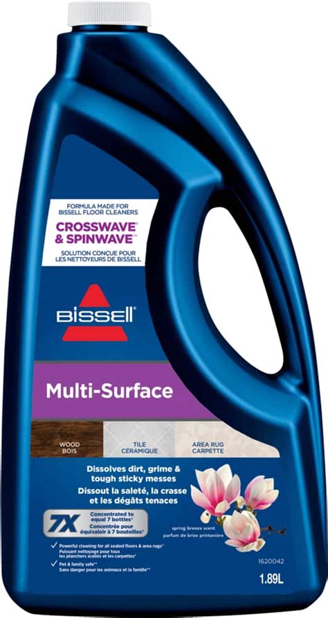 Bissell Multi-Surface Concentrated Floor Cleaner for Use in Bissell Floor Cleaners, 1.89-L ...