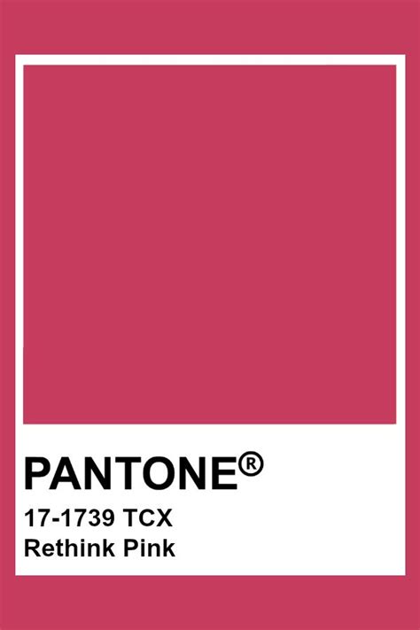 PANTONE 17-1739 TCX Rethink Pink #pantone #color #pink | Kleurenpalet, Kleuren