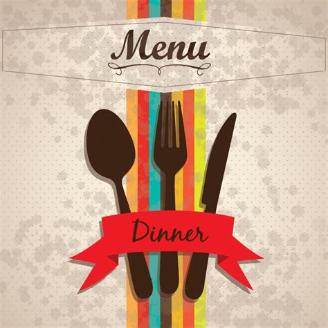 Restaurant menu cover vector