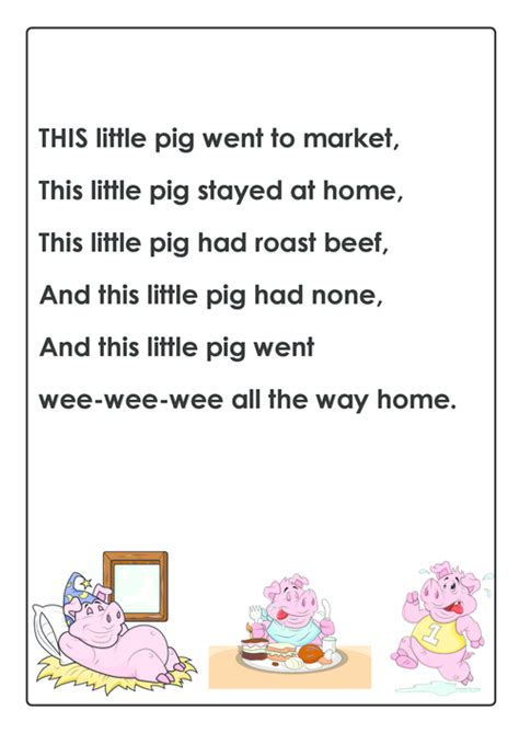 This Little Piggy Nursery Rhyme - KidsPressMagazine.com