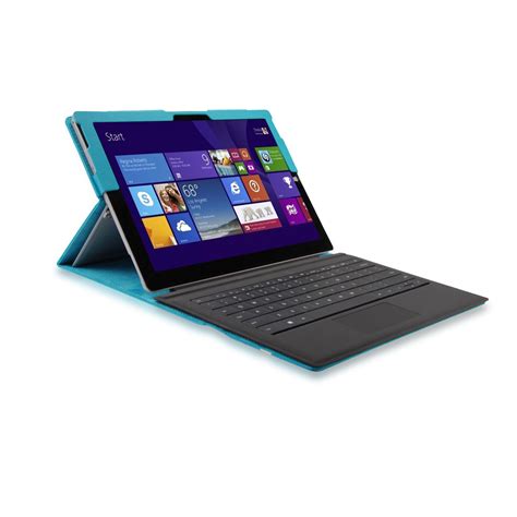 For Microsoft Surface Pro 3 Portfolio PU Leather Stand Case W/ Keyboard Station | eBay