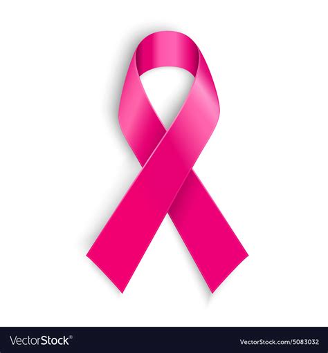 Breast cancer awareness pink ribbon Royalty Free Vector