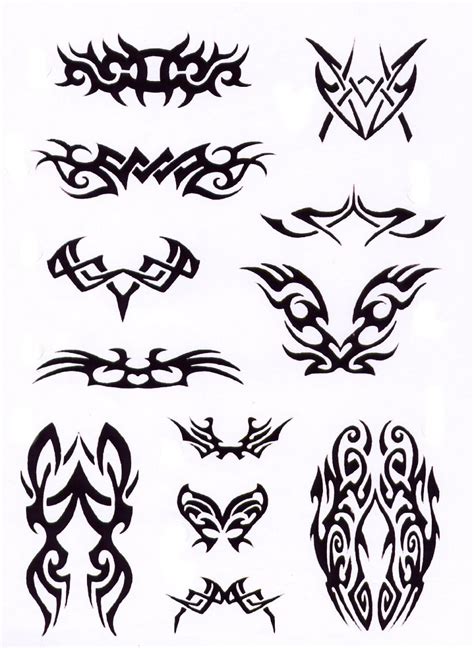 Various Cool Tribal Tattoo Design Sketches – Tribal Tattoos Sets