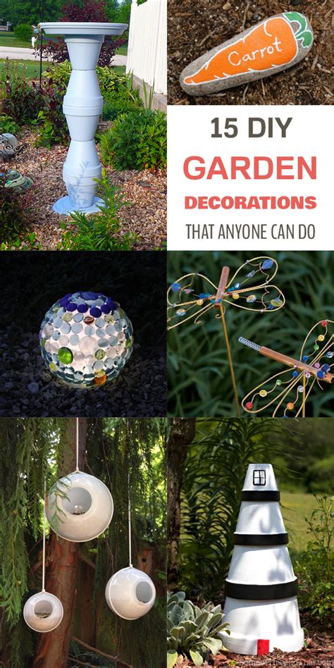 15 DIY Garden Decorations That Anyone Can Do