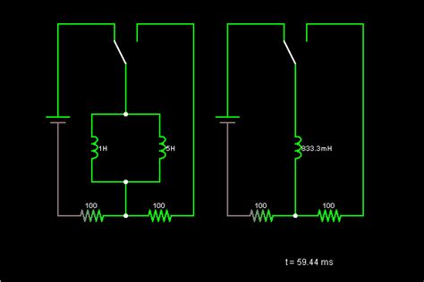 Inductors in Parallel - Online Circuit Simulator