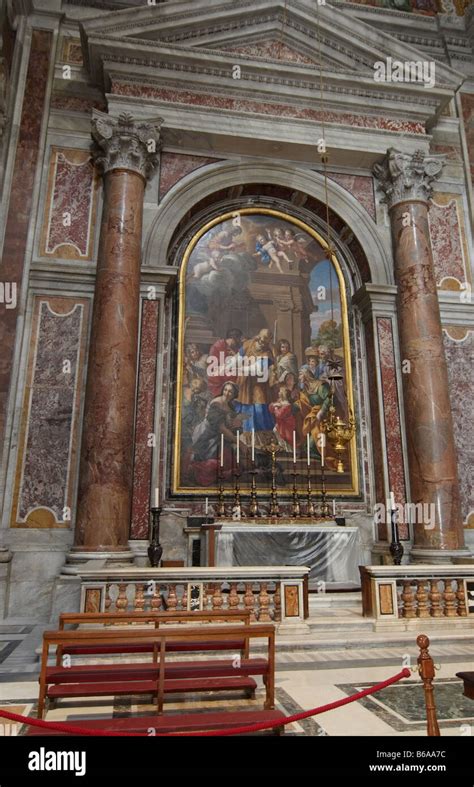 Interior of St Peter s Basilica Rome Italy Stock Photo - Alamy