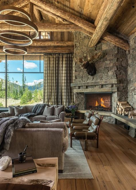 17 Stunning Rustic Living Room Interior Designs For Your Mountain Cabin